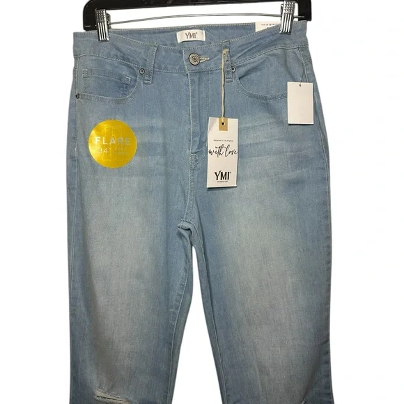 YMI  HIGH RISE FLARE JEAN  SIZE 9/29 - Picture 4 of 6